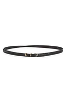 Givenchy Voyou Leather Double Wrap Belt Black at Nordstrom,