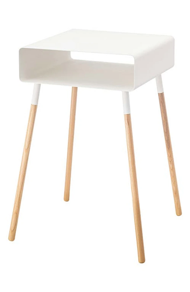 Yamazaki Steel Storage Side Table in White at Nordstrom