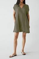 Michael Stars Mira Split Neck Gauze Dress at Nordstrom,