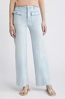 FRAME The '70s Patch Pocket Ankle Wide Leg Jeans Clarity Clean at Nordstrom,