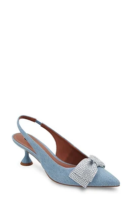 bcbg Archie Pointed Toe Slingback Pump Denim at Nordstrom,