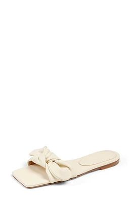 Dear Frances Knot Slide Sandal Cream at Nordstrom,