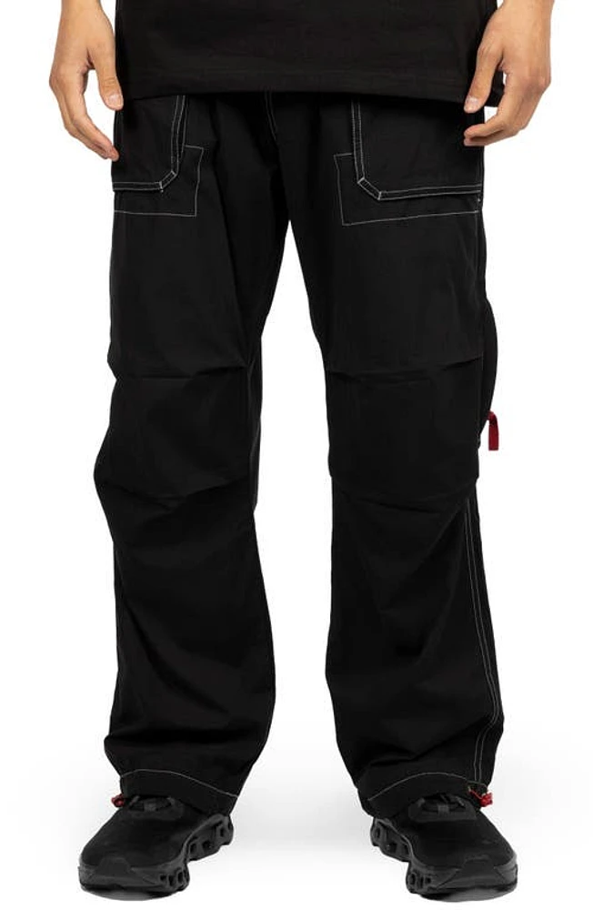 PLEASURES Public Oversize Utility Pants Black at Nordstrom,