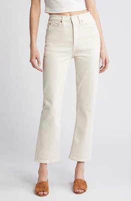 Re/Done '70s Crop Bootcut Jeans Vintage White at Nordstrom,