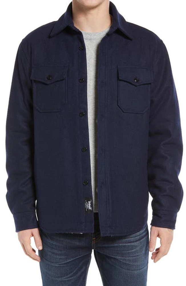 Schott NYC Wool Blend Shirt Jacket at Nordstrom,