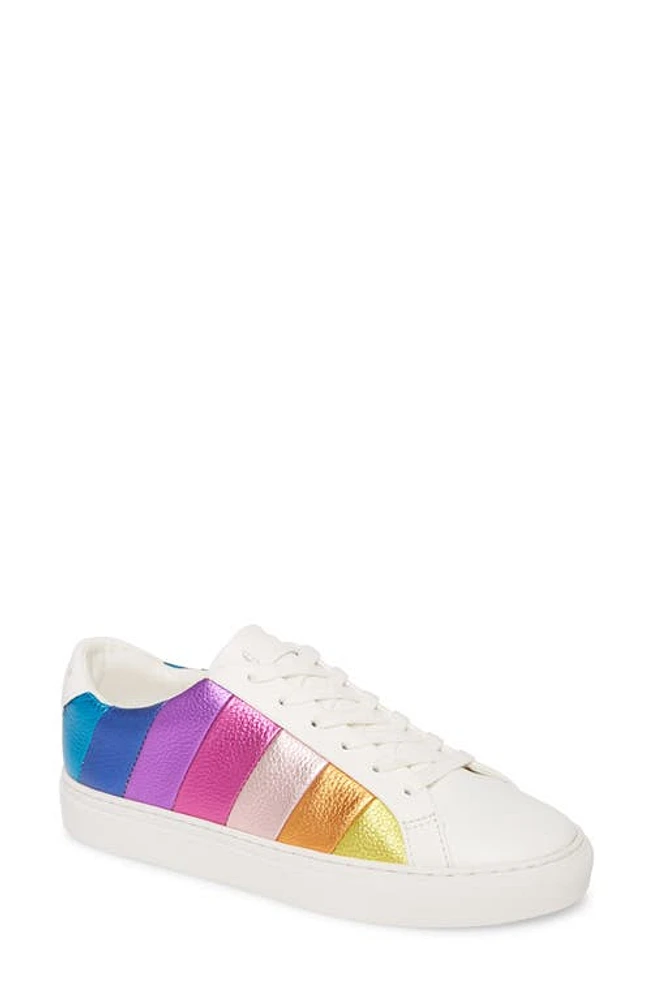 Kurt Geiger London Rainbow Shop Lane Sneaker White Leather/rainbow Stripe at Nordstrom,