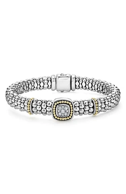 LAGOS Rittenhouse Diamond Pavé Rope Bracelet in Silver at Nordstrom, Size 7