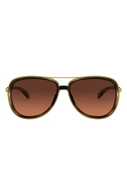 Oakley 58mm Aviator Sunglasses in Brown Tortoise/Prizm Brown at Nordstrom