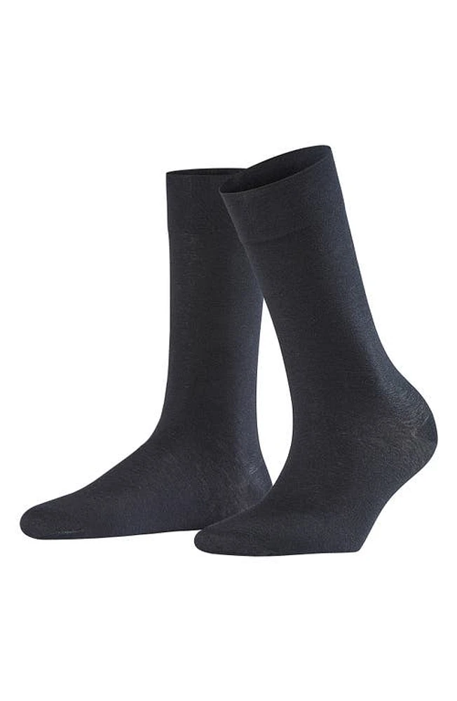 Falke Sensual Cashmere Crew Socks in Black at Nordstrom, Size 35