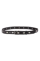 rag & bone Colin Studded Leather Belt Black at Nordstrom,