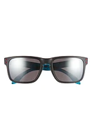 Oakley Holbrook 57mm Blue Light Blocking Square Sunglasses in Shiny Black at Nordstrom