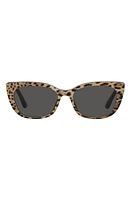 Dolce & Gabbana 49mm Small Cat Eye Sunglasses in Dark Grey at Nordstrom