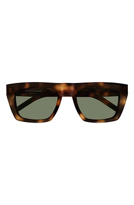 Saint Laurent 54mm Square Sunglasses in Havana at Nordstrom