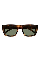 Saint Laurent 54mm Square Sunglasses in Havana at Nordstrom