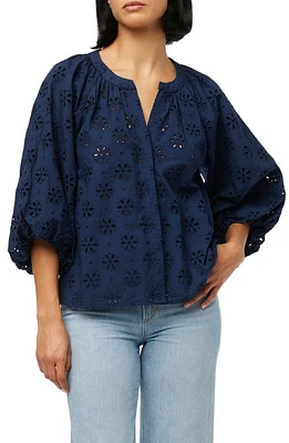 Joe's The Andie Broderie Anglaise Cotton Button-Up Top at Nordstrom,