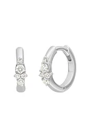 Bony Levy Getty Diamond Hoop Earrings in 18K White Gold at Nordstrom