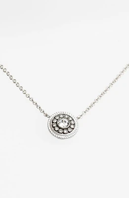 FREIDA ROTHMAN 'Hamptons' Nautical Button Pendant Necklace in Silver/Black at Nordstrom