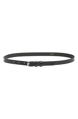 FRAME Twist Buckle Leather Belt in Noir at Nordstrom, Size X-Large