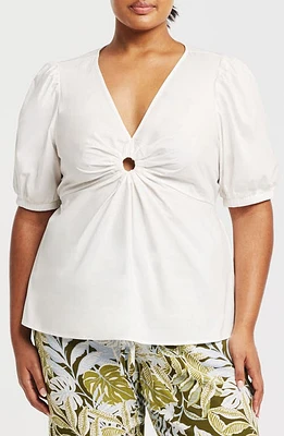 Estelle Campbell Empire Waist Top Milk at Nordstrom,