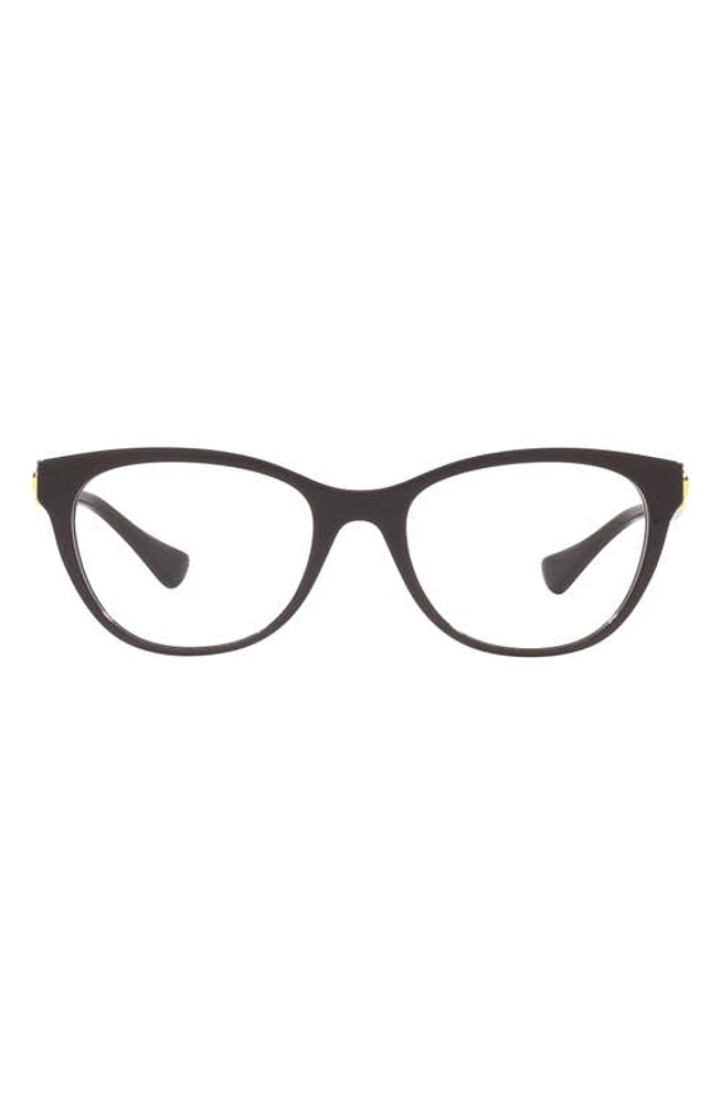 Versace 53mm Cat Eye Optical Glasses in Plum at Nordstrom