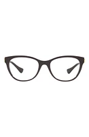 Versace 53mm Cat Eye Optical Glasses in Plum at Nordstrom