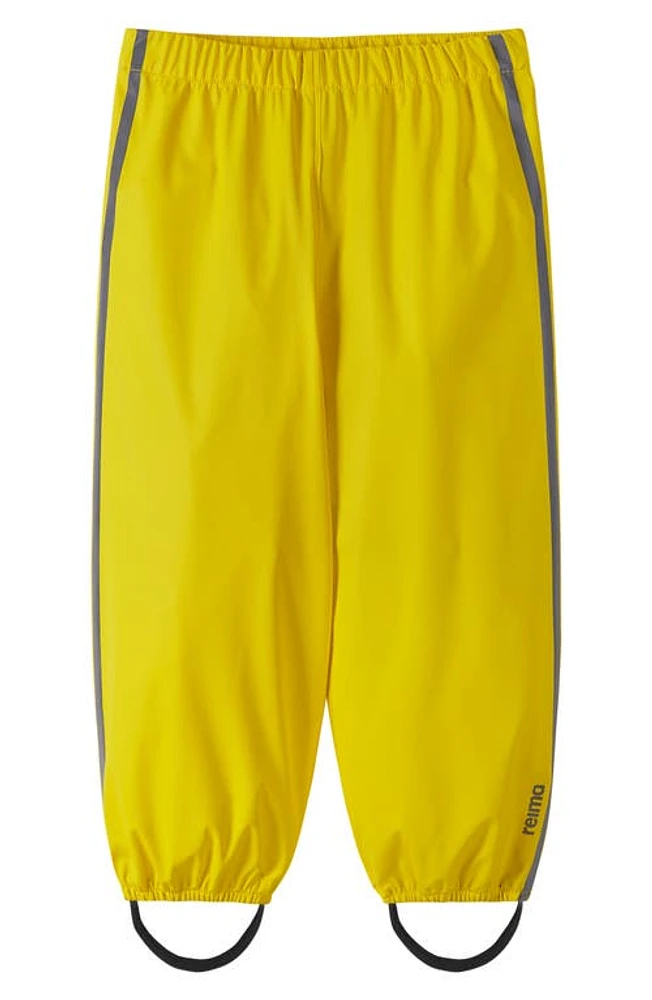 Reima Kids' Oja Stirrup Rain Pants Yellow at Nordstrom,