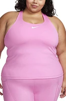 Nike Dri-FIT Swoosh Bra Racerback Tank Playful Pink/white at Nordstrom, X