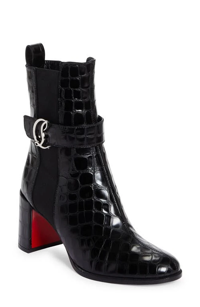 Christian Louboutin Croc Embossed Chelsea Boot at Nordstrom,