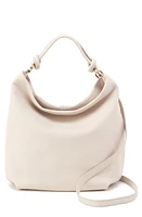 Lindley Leather Hobo Bag in Stone at Nordstrom