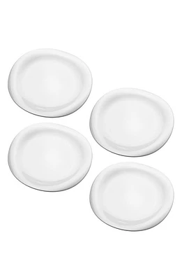 Georg Jensen Set of 4 Cobra Porcelain Dinner Plates in White at Nordstrom