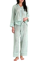 Papinelle Cheri Blossom Cotton & Silk Pajamas Sage at Nordstrom,