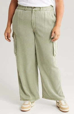 Treasure & Bond Soft Straight Leg Cargo Pants at Nordstrom,