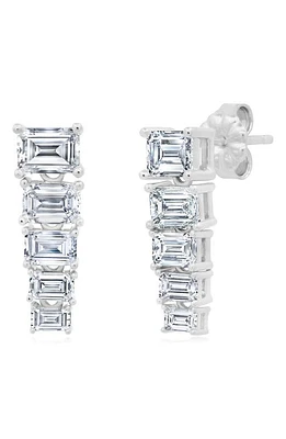 Crislu Opulent Cubic Zirconia Drop Earrings in Platinum at Nordstrom