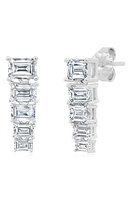 Crislu Opulent Cubic Zirconia Drop Earrings in Platinum at Nordstrom