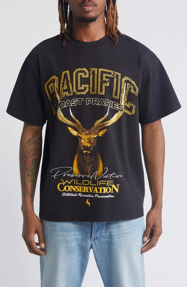 ID Supply Co Pacific Coast Prairies Graphic T-Shirt Black at Nordstrom,