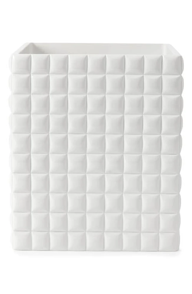 Kassatex Piazza Wastebasket in White at Nordstrom