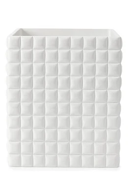 Kassatex Piazza Wastebasket in White at Nordstrom