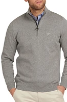 Barbour Cotton Half Zip Sweater Grey Marl at Nordstrom,