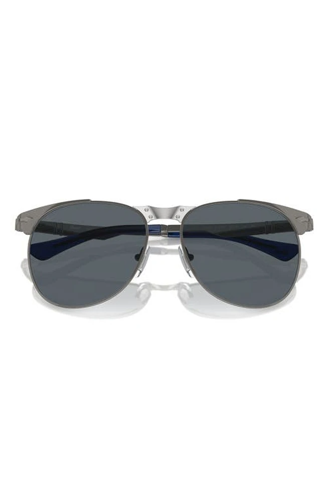 Persol 55mm Pilot Sunglasses in Gunmetal at Nordstrom