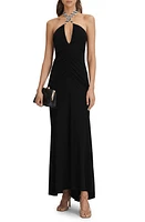 Reiss Iris Halter Maxi Dress Black at Nordstrom, Us