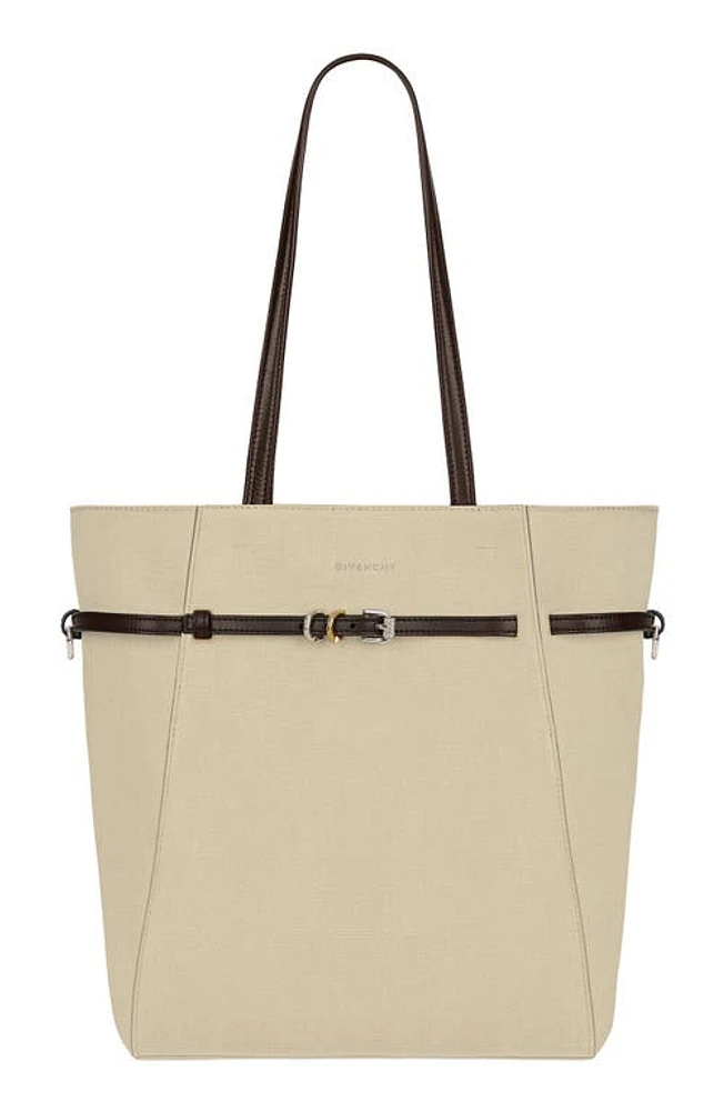 Givenchy Small Voyou Canvas Tote in Army Beige at Nordstrom