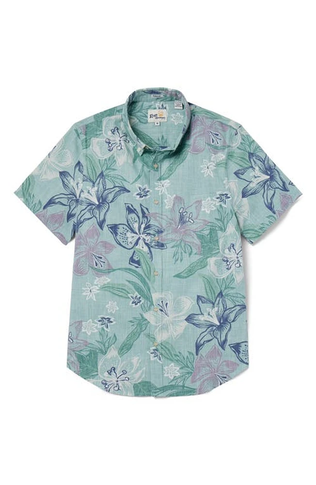 Reyn Spooner Stargazer Tailored Fit Short Sleeve Button-Down Shirt at Nordstrom,