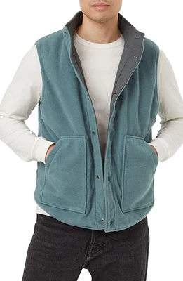 tentree Nimbus Water Resistant Reversible Vest in Urban Green/Silver Pine at Nordstrom, Size Large