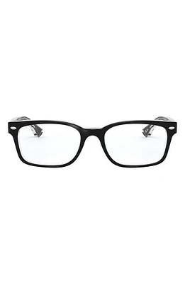 Ray-Ban 51mm Square Optical Glasses in Black at Nordstrom