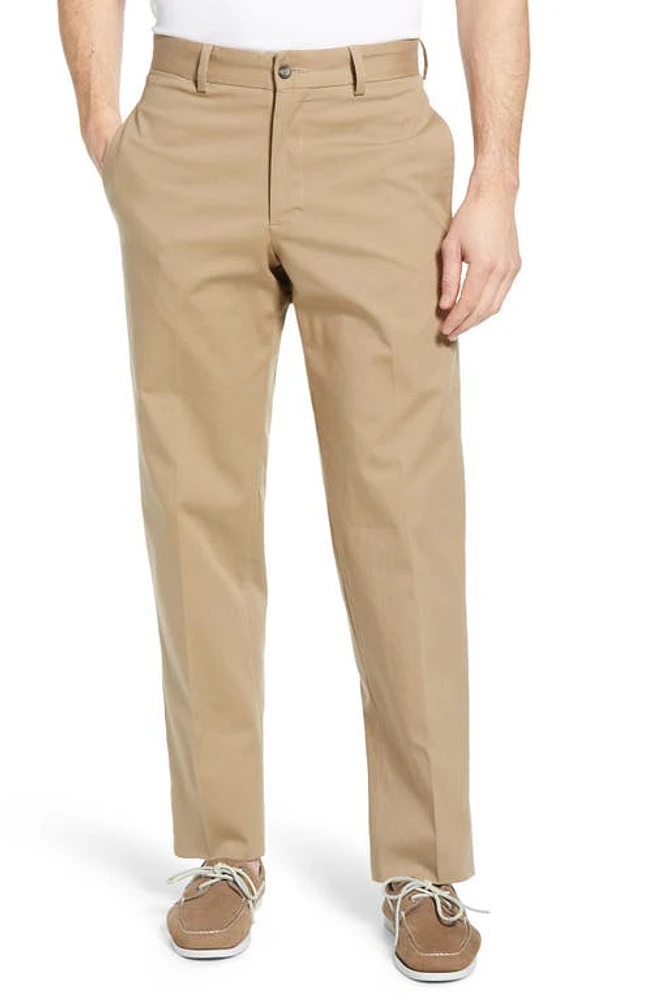 Berle Charleston Khakis Flat Front Stretch Canvas Pants at Nordstrom,