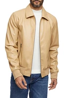 Bernardo Smooth Faux Leather Jacket Cigar at Nordstrom,