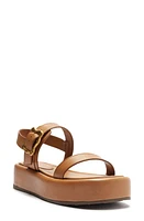 Schutz Wavy Ankle Strap Platform Sandal Miele at Nordstrom,