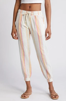 Rip Curl Classic Surf Stripe Cotton Pants Bone at Nordstrom,