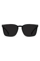 RAEN Pierce Polarized Square Sunglasses in Recycled Black/Dark Smoke at Nordstrom