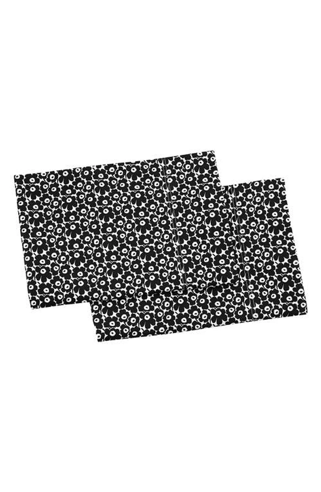 Marimekko Pikkuinen Unikko 2-Pack Shams in Black at Nordstrom, Size Standard